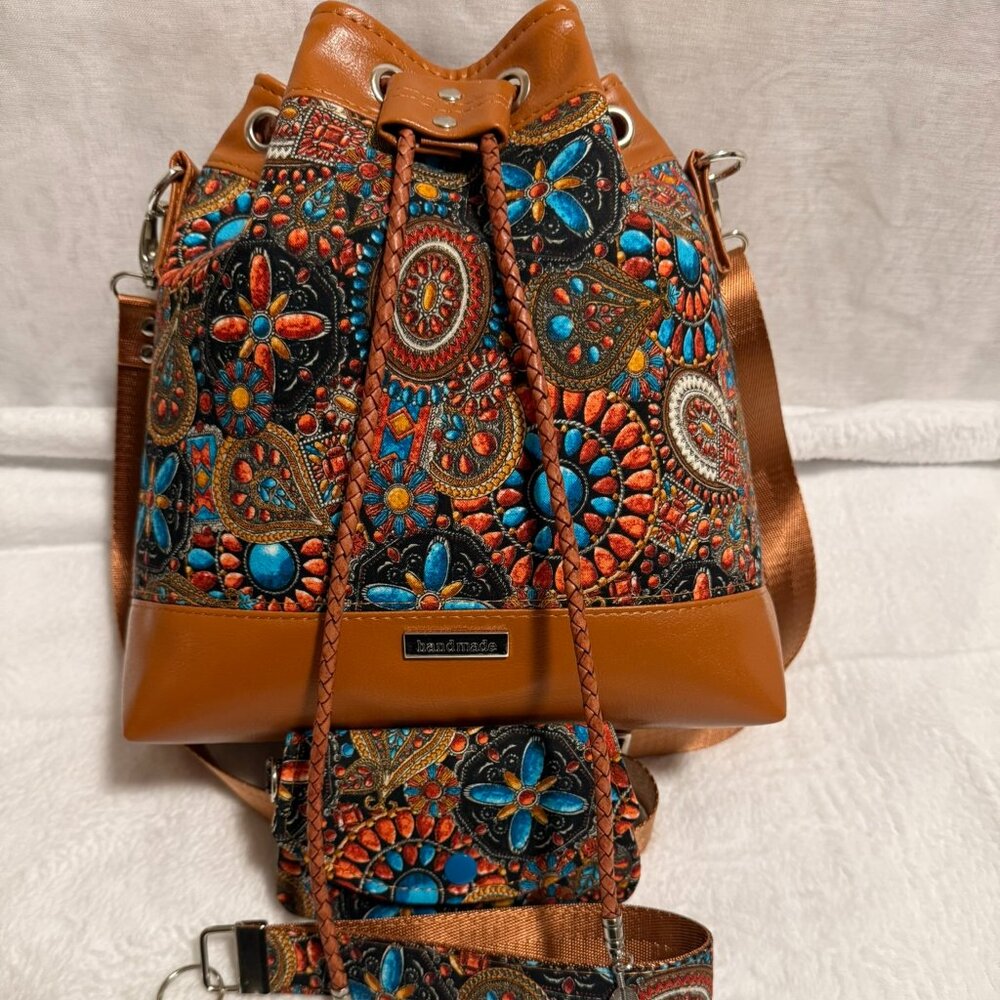 Desert Boho Bucket Bag Set